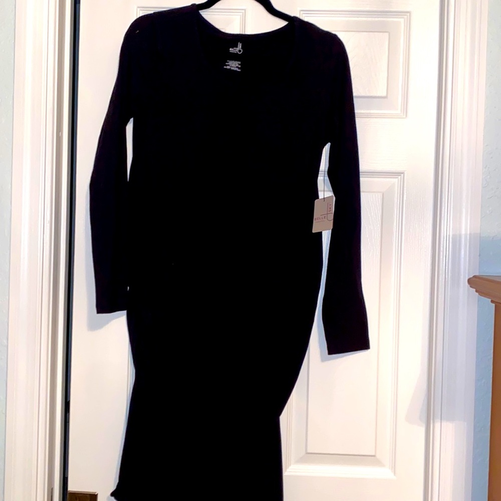 NWT Belle Sky black maternity dress size M